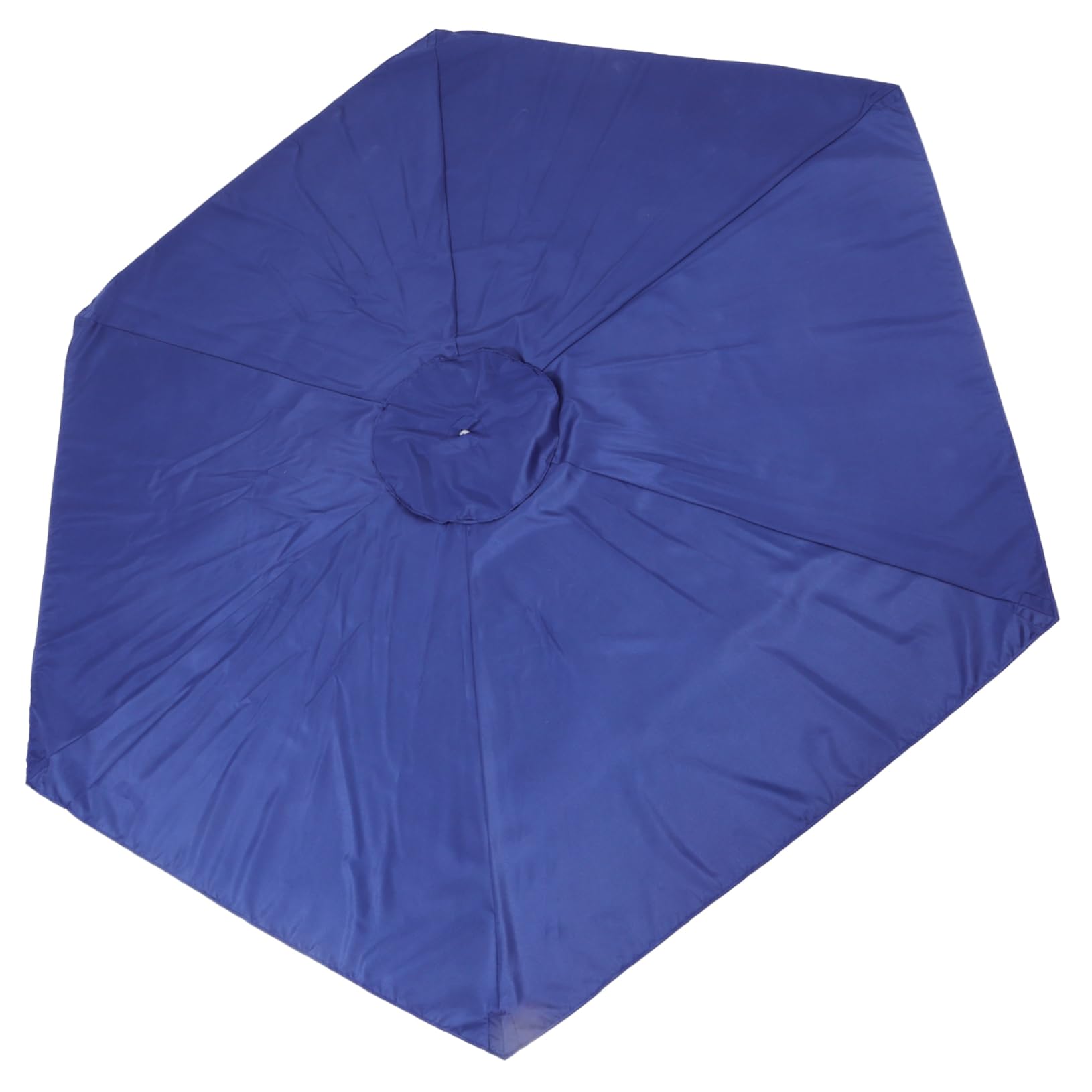 Toldo de sombrilla de patio de 2.7m y 6 varillas en tela impermeable para terraza