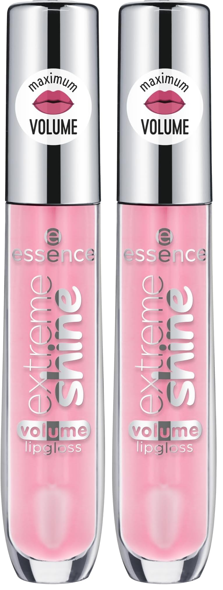 essence cosmetics extreme shine volume lipgloss, Lip Gloss, Nr. 02 Summer Punch, pink, strahlend frisch, glänzend, transluzent, vegan, ölfrei, ohne Alkohol (5ml) (Packung mit 2)