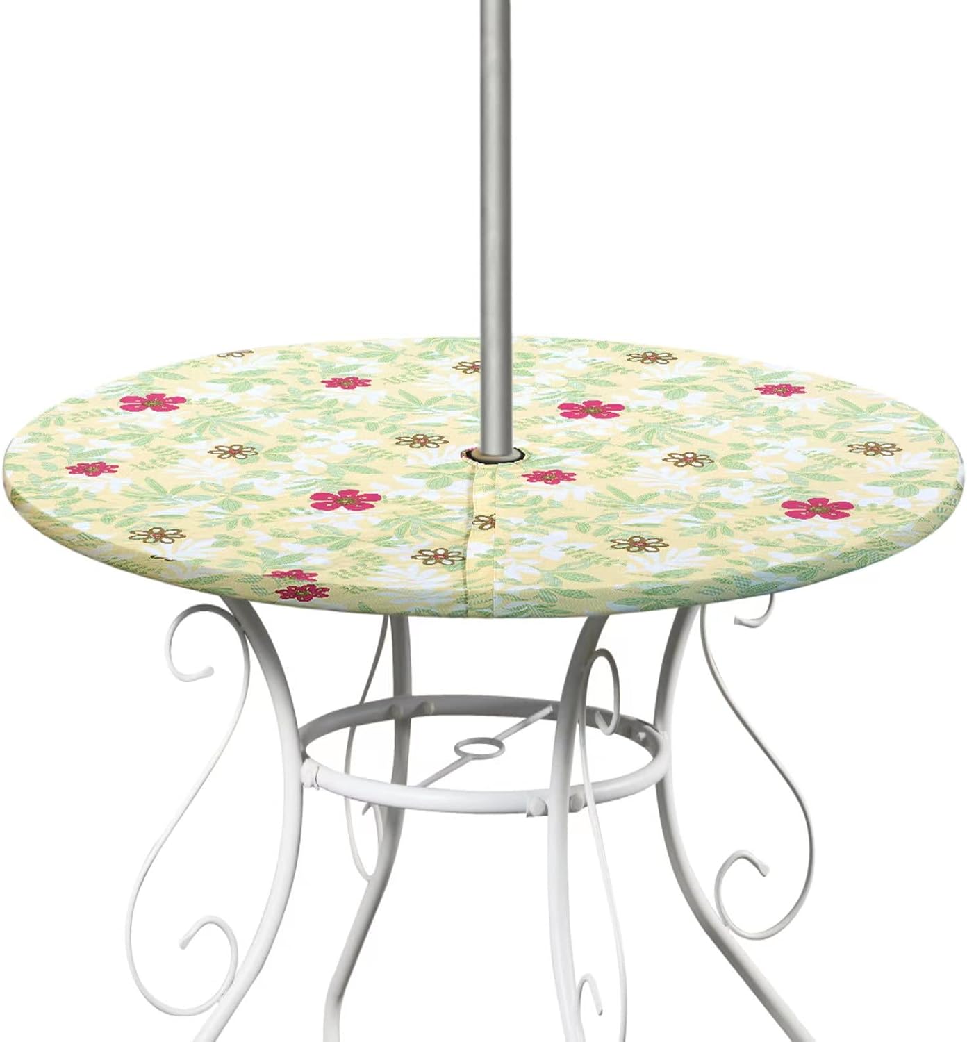 Foyego Outdoor Round Tablecloth, Tablecloth with Umbrella