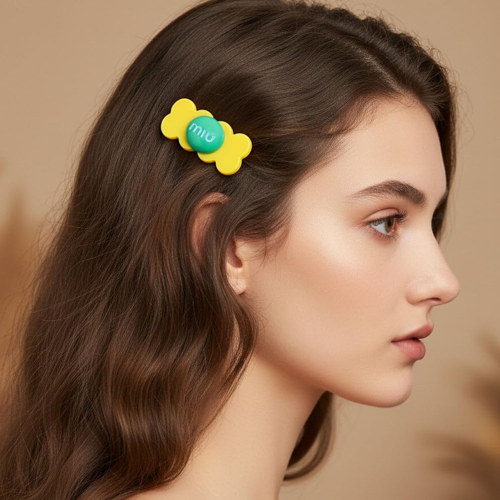 Image of Cute Shape Colorful Hair Clips for Womens and Women, Decorative Metal Snap Hair Accessories for Daily Wear, School and Party, Assorted Designs, Pack of 24 Pieces