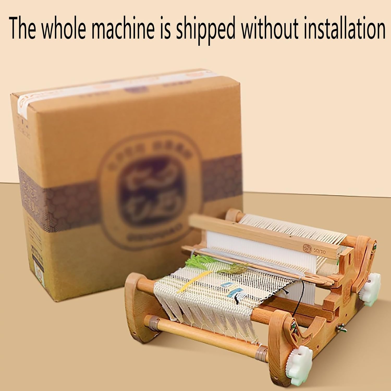 Kit De Telar De Madera De Mesa, Máquina De Tejer A Mano Diy Con Un Juego Completo De Accesorios, Densidad De Tejido Ajustable, Ancho Máximo De Tejido: 20 Cm, Para Principiantes En Manualidades.