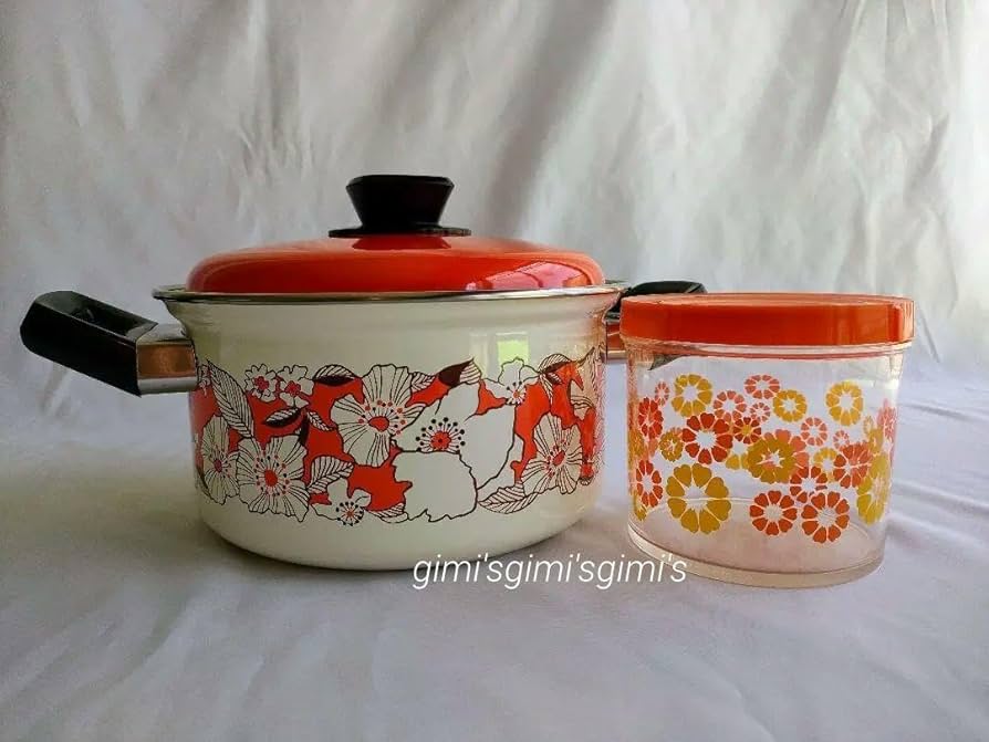 昭和レトロ タッパーウエア オレンジ色３個 昭和レトロ タッパーウエア オレンジ色3個