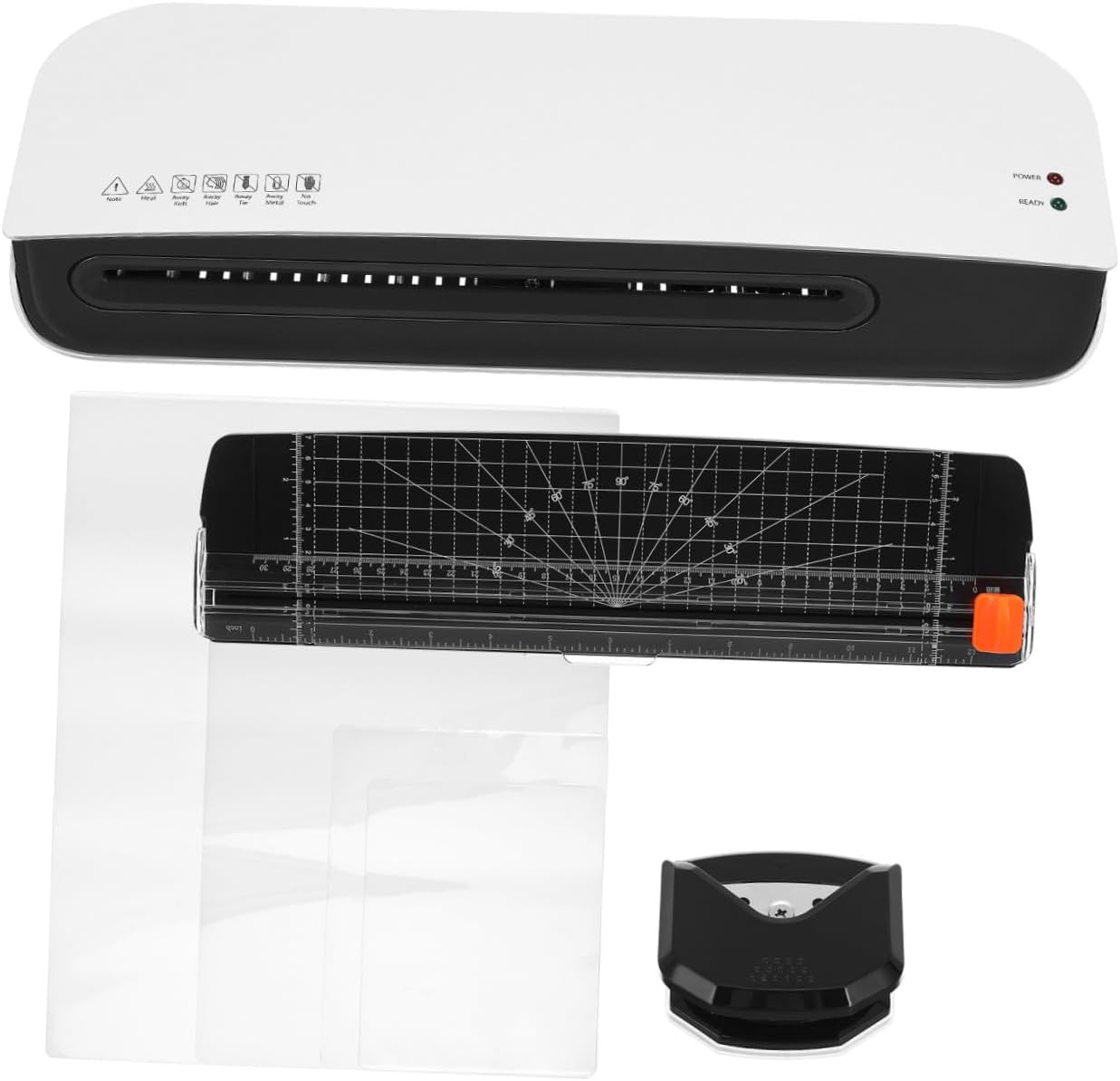 Fast Warm-up Thermal Laminator Machine with US Plug for Home Office Compact Personal Laminating Device for Photos Documents Artwork Use with Glossy Finish