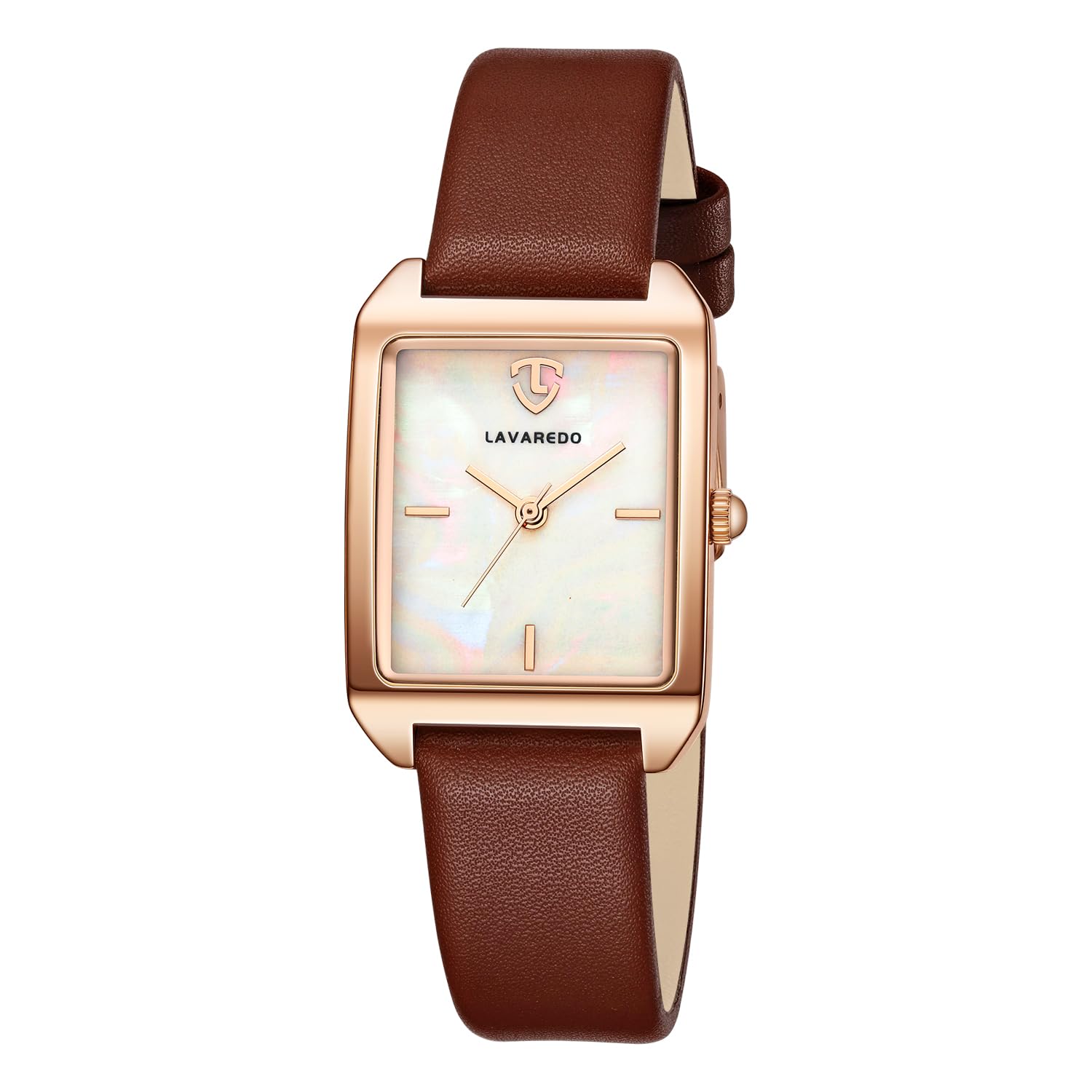 Women's Leather Strap Watch Waterproof Analog Watches Rectangle Dress Watch for Women Retro Ladies Wrist Watch