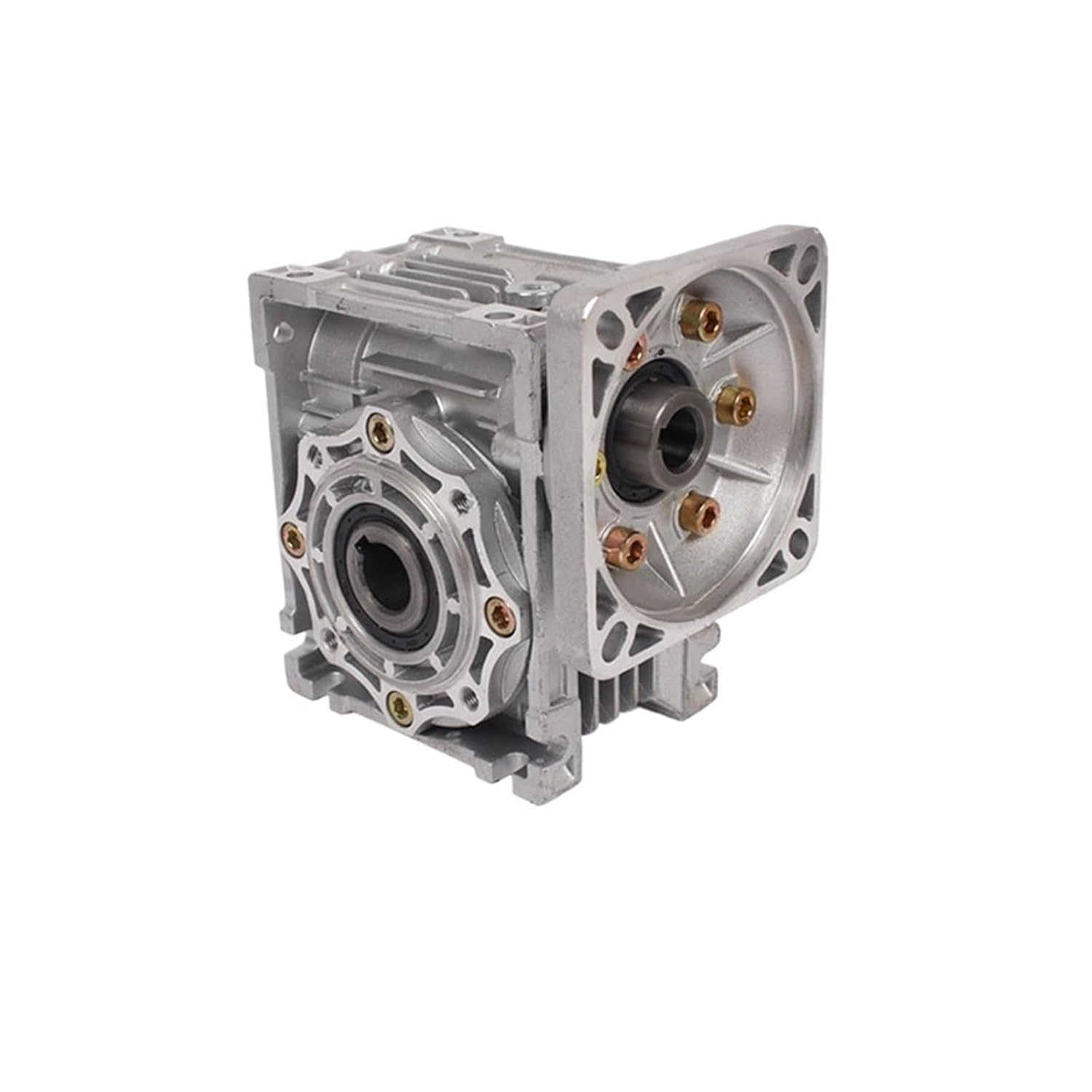 Worm Gear Reducer NMRV030 for 40W/60W/90W/120W 5RK AC Axis Motor 90X90 Input Shaft 11mm Key 0.4cm Output Hole 1(60x60 for Nema23,80)