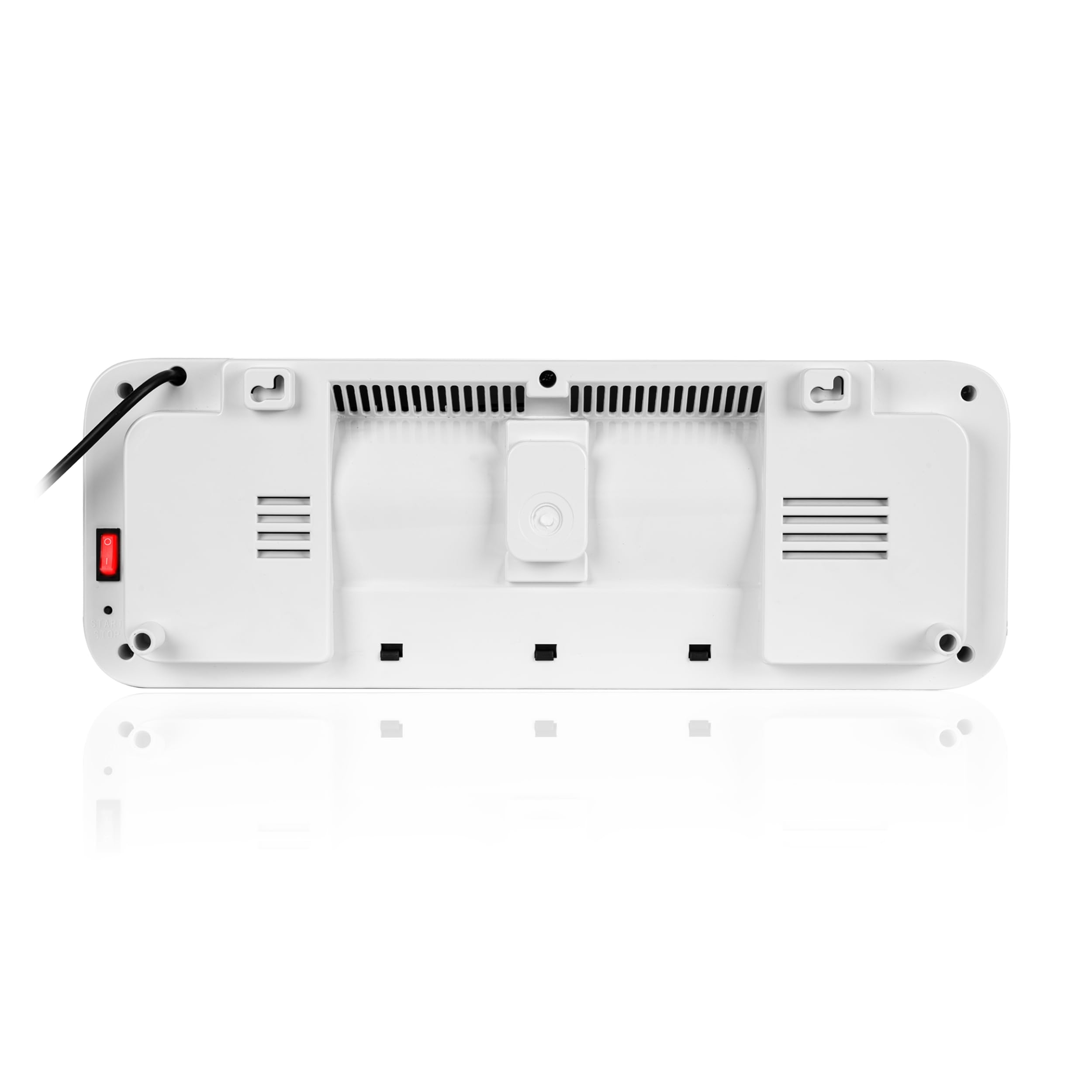 Lehmann LHOHH-2013A Chauffage mural avec 2 niveaux de puissance 1000/2000 W | Mural avec Wi-Fi, télécommande, affichage LED | Chauffage de salle de bain avec minuterie et oscillation (Blanc)