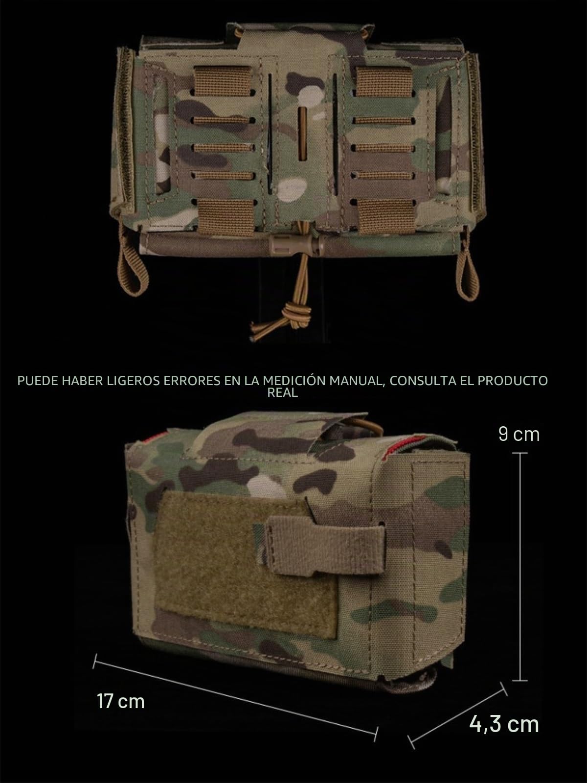 BotiquíN de Primeros Auxilios Compacto de Camuflaje V3, Bolsa TáCtica IFAK, Sistema de Dos Piezas para BotiquíN de Emergencia
