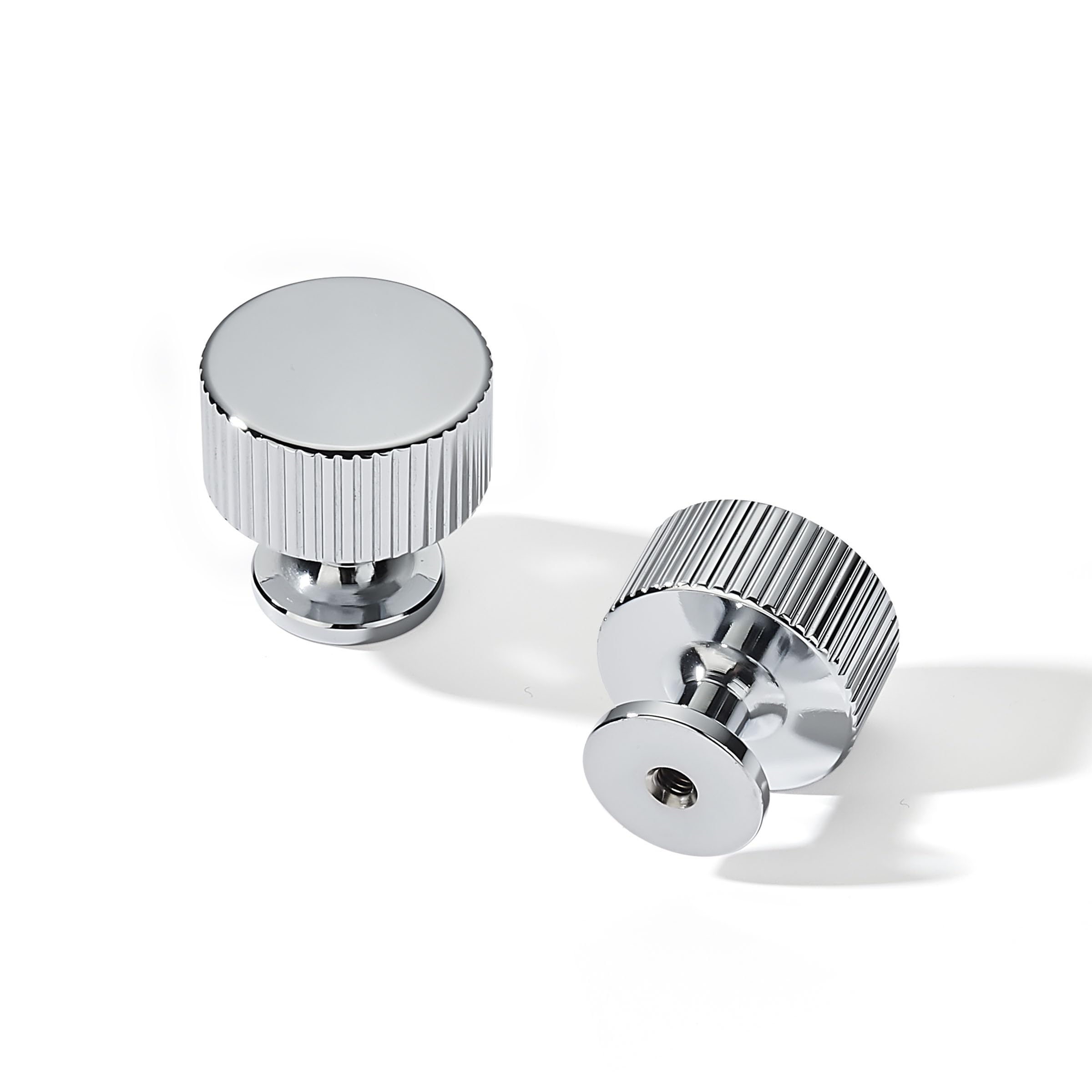 Khtumeware Polished Chrome Cabinet Pulls 10-Pack | Stylish Kitchen Drawer Handles for Dresser & Door Cabinets | Durable 