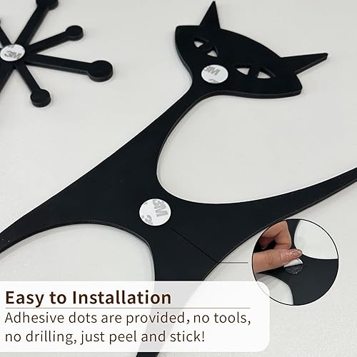 Miniatura 10 de LiveinUrban 9 paneles decorativos de pared modernos de mediados de siglo, calcomanías de pared estéticas bohemias para decoración de dormitorio,