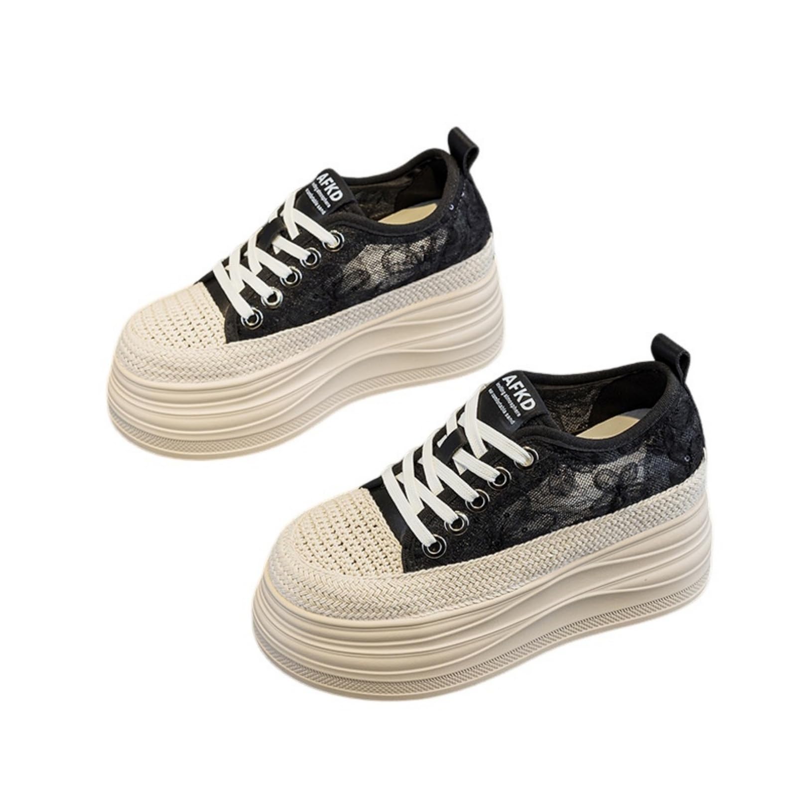 ENEN Zapatillas Mujer Encaje
