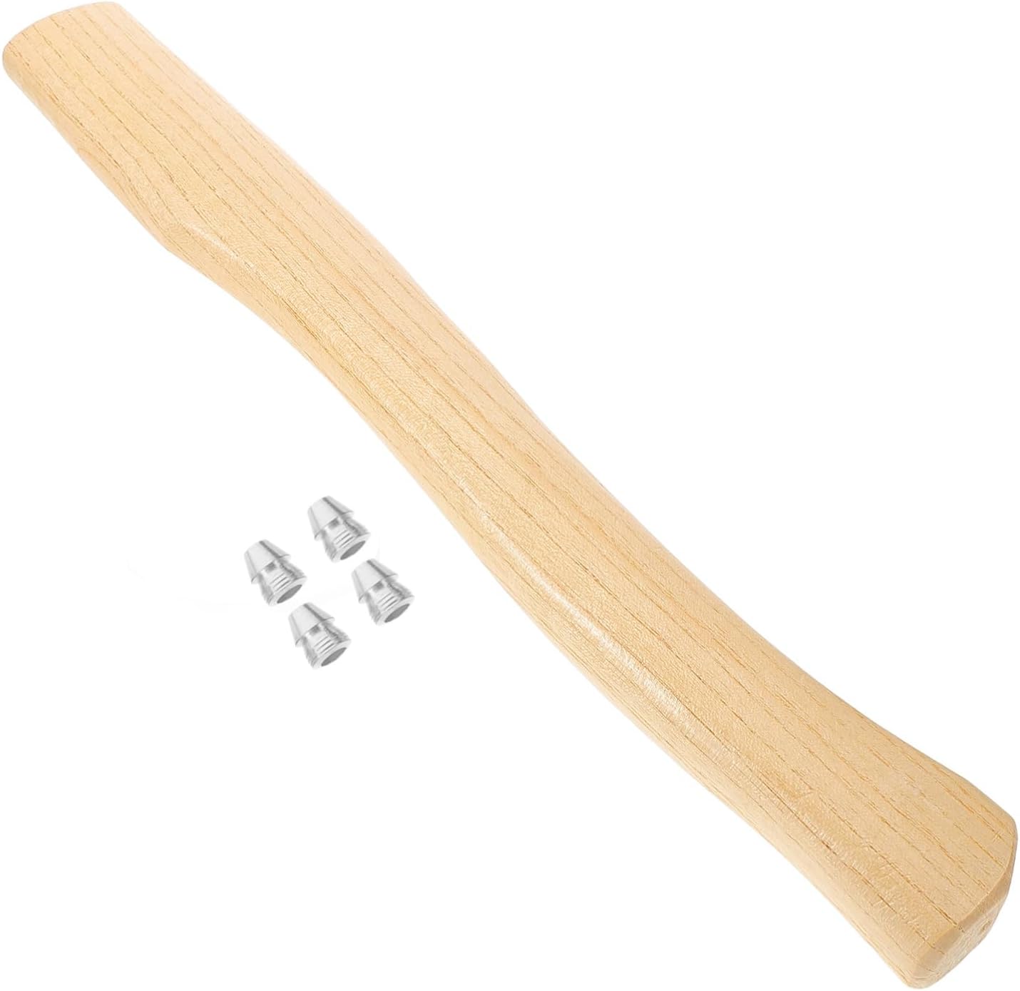 POPETPOP 5 Sets Wooden Axe Handle Replacement for Hatchet Handles Sturdy Hickory Grip