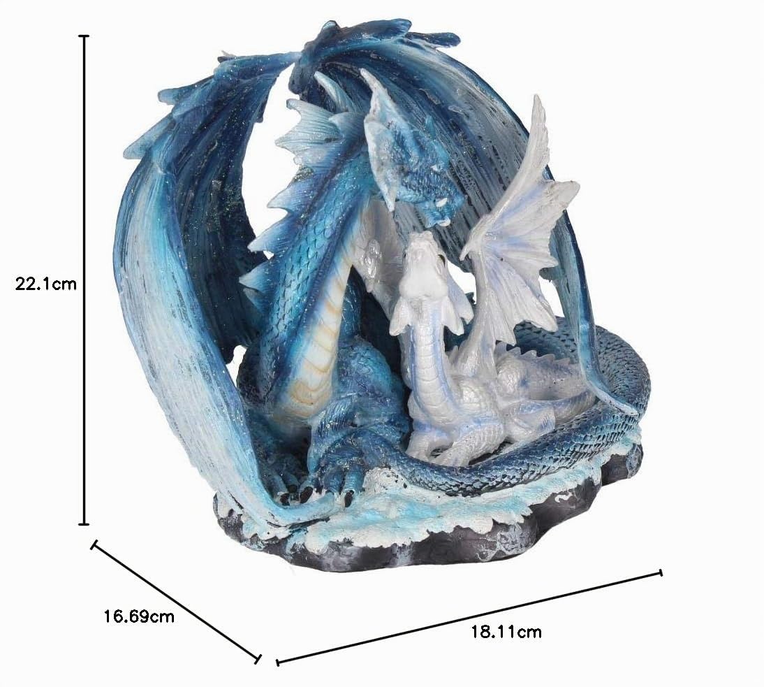 Nemesis Now - Statuetta Mothers Love, 22 cm, Colore: Blu