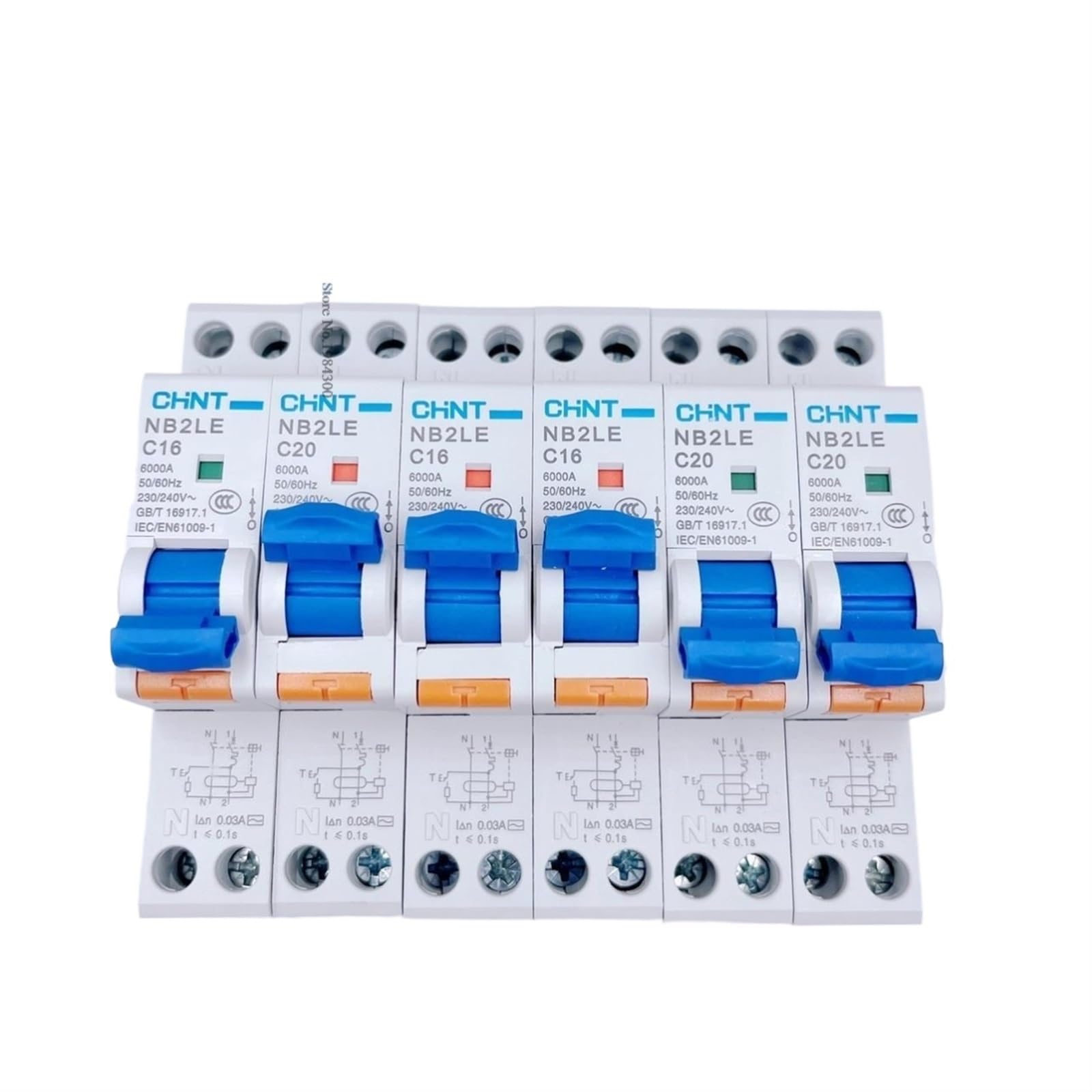 Jjhqokyna 1P 1N Idpn Vigi+ 1P+N Leakage 30Ma Residual Current Circuit Breaker With Overcurrent Protection Device 25A 32A 40A 18Mm(20A)