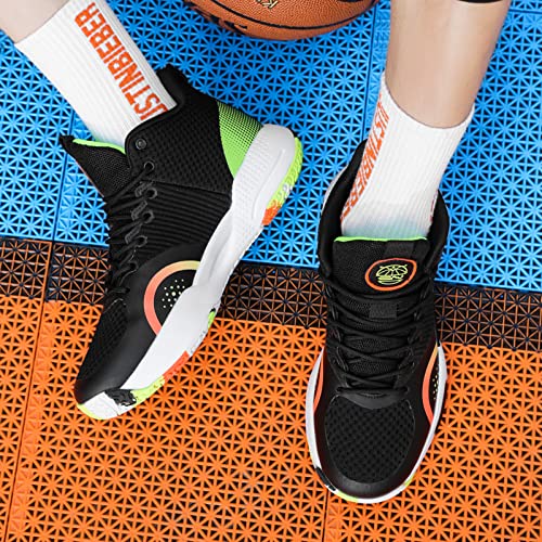 Beita Mens Basketball Shoes Athletic Sneakers Tennis Shoes Breathable Anti Slip, Black, 10 #TOP4