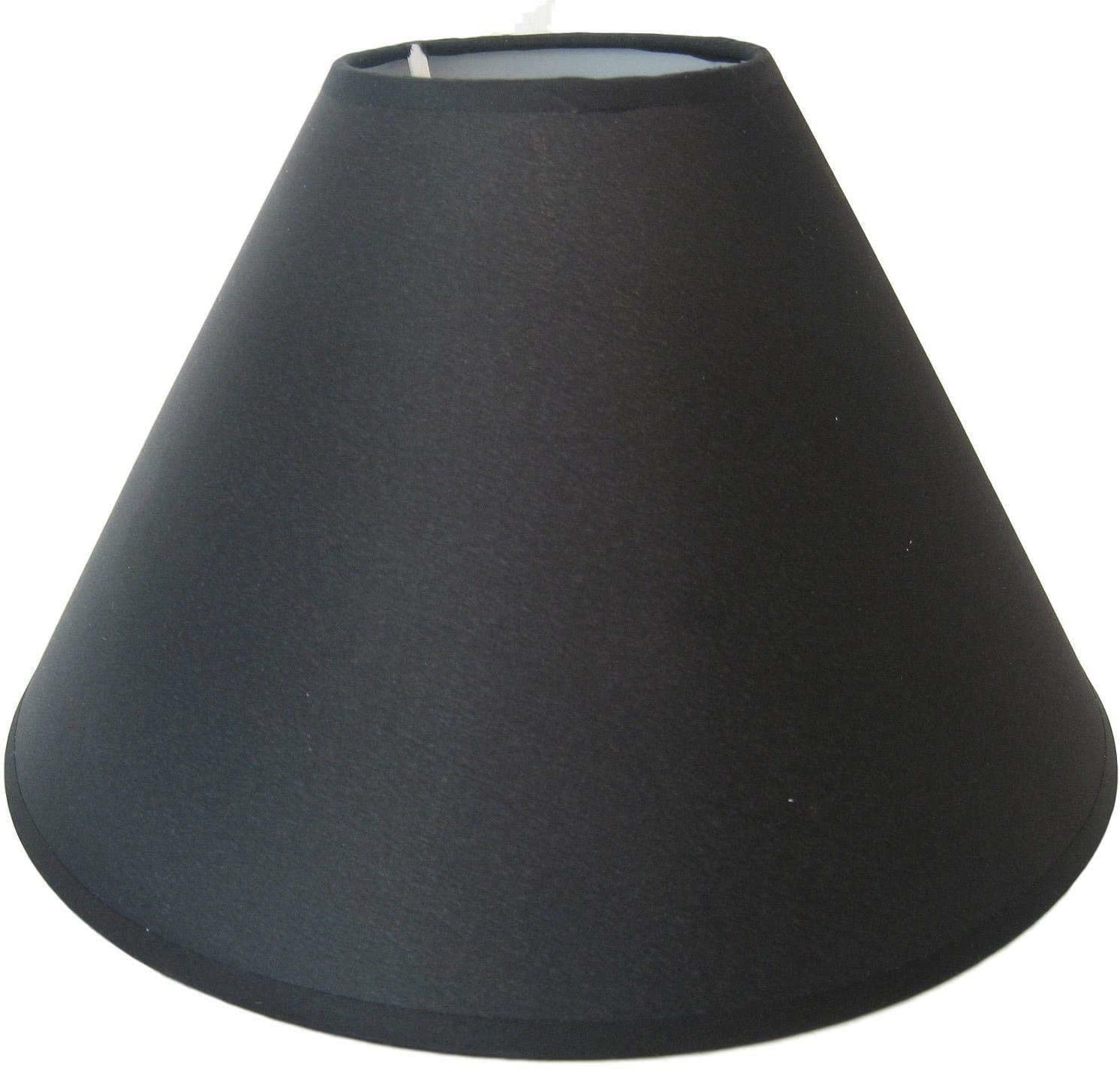 The Lampshade Warehouse Lighting Outlet Black Ct Lighting 14" Cotton Coolie Pendant Or Table Lampshade In Colour
