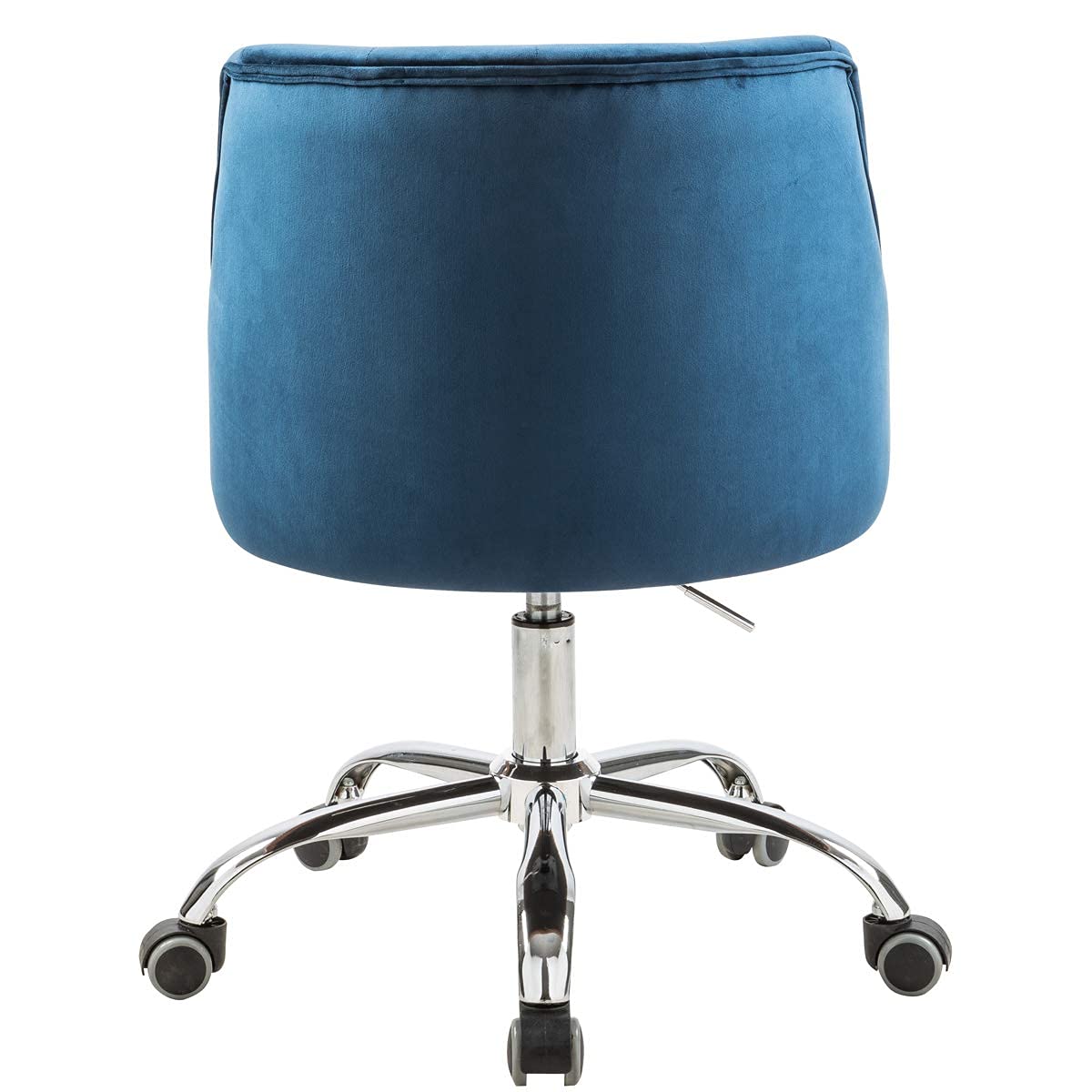 SEPNINE Velvet Home Office Stoel Moderne Verstelbare Draaibare Bureaustoelen met 360 Graden Castor Wielen voor Woonkamer Slaapkamer Kantoor Roze