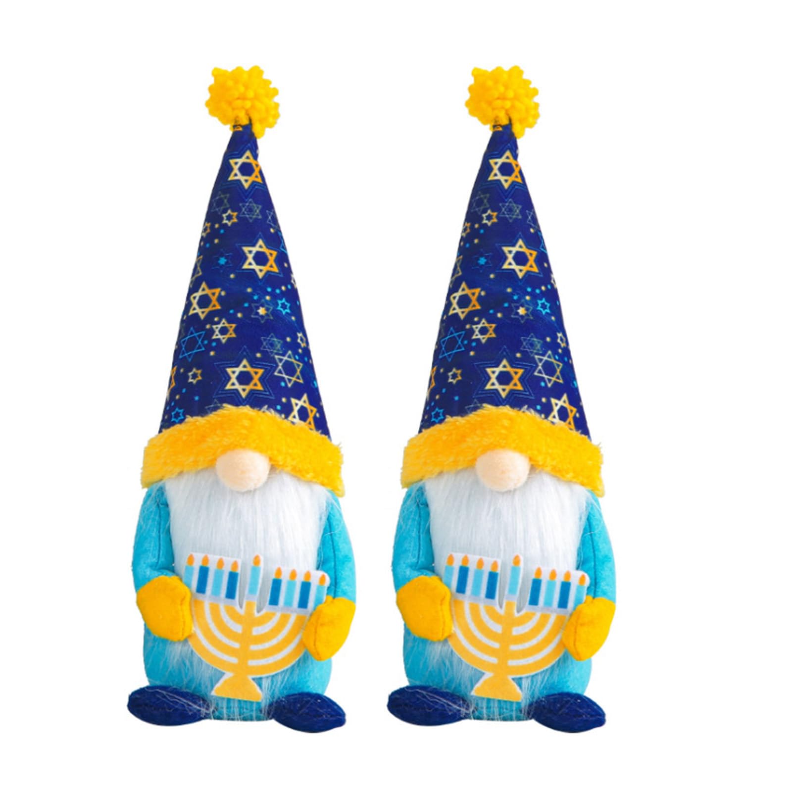 Tsophreniq 2Pack Hanukkah Gnomes Plush, Hanukkah Decor Ornaments Chanukah Decorations Decor Gifts Shelf
