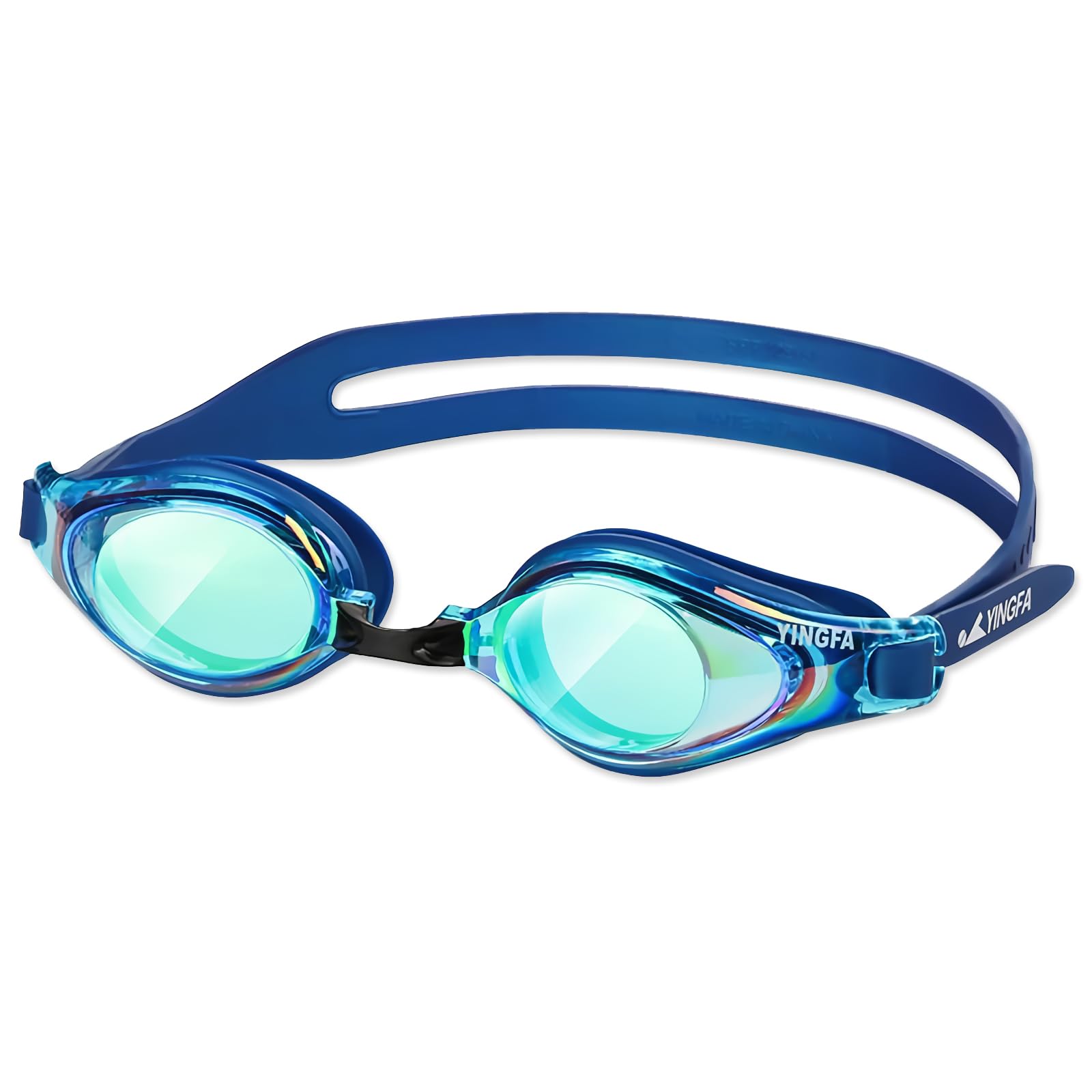 OLYSPM Gafas Natacion Hombre,Gafas Natacion Mujer,Gafas de Natacion Antivaho Protección UV con Visión Nítida de 180°,Gafas Piscina con 4 Almohadillas Nasales Desmontables y 1 Funda de Almacenamiento