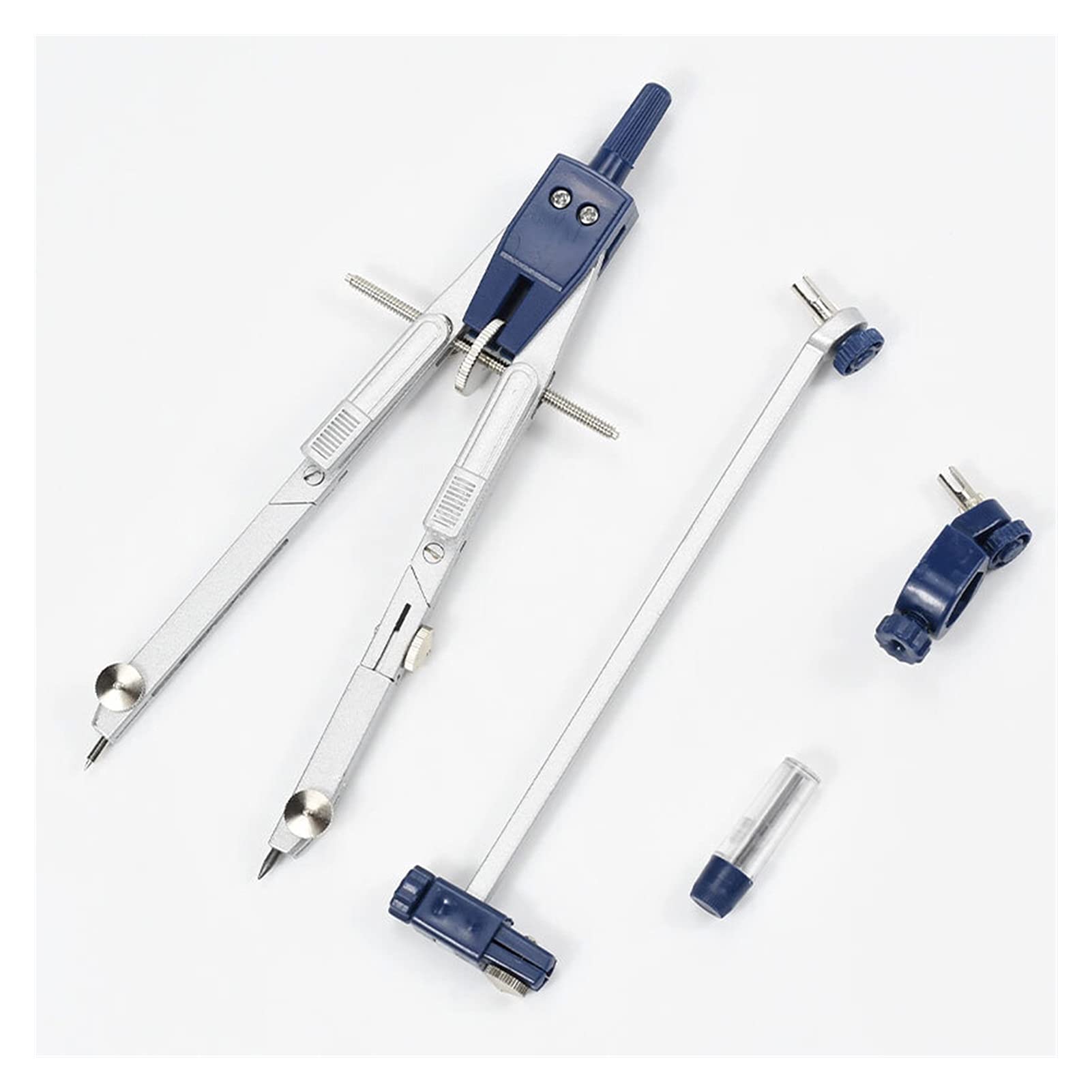 Compassi per tracciare Bussole multifunzione Strumenti di disegno - Compasses Set di disegno a bussola in metallo professionale ad alta precisione 1 PZ. Con matita-piombo Strumenti di misura