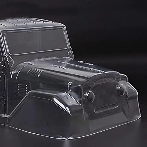 Miniatura 4 de 110 RC Crawler Car Clear Body 1965 Toyota FJ40 Truck Cab PC Cuerpo transparente para RC Crawler Axial SCX10 Traxxas TRX4 YIKONG 4102 RGT 86100