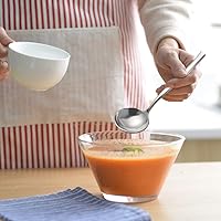 Vista 6 de Cucharón de sopa de acero inoxidable de 3 piezas, cucharón de salsa