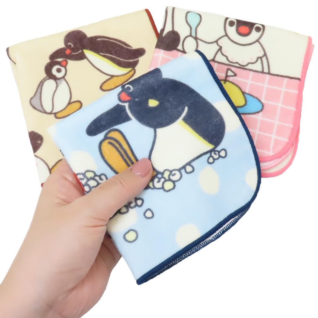 Amazon｜ピングー[ハンドタオル]プリントウォッシュタオル/セピア