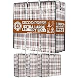 Idéal pour la maison ou le voyage – Ce sac de voyage pliable convient parfaitement à la buanderie, au transport de vêtements, au rangement de saison ou au stockage longue durée, conçu en toile tissée résistante pour une utilisation longue et réutilisable durée.