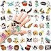 HOWAF 96 x Tatuajes temporales niños, Pirata Tatuaje Temporal Falso Pegatinas Infantiles Tatoos para niños Pirata Infantiles Fiesta de cumpleaños Regalo