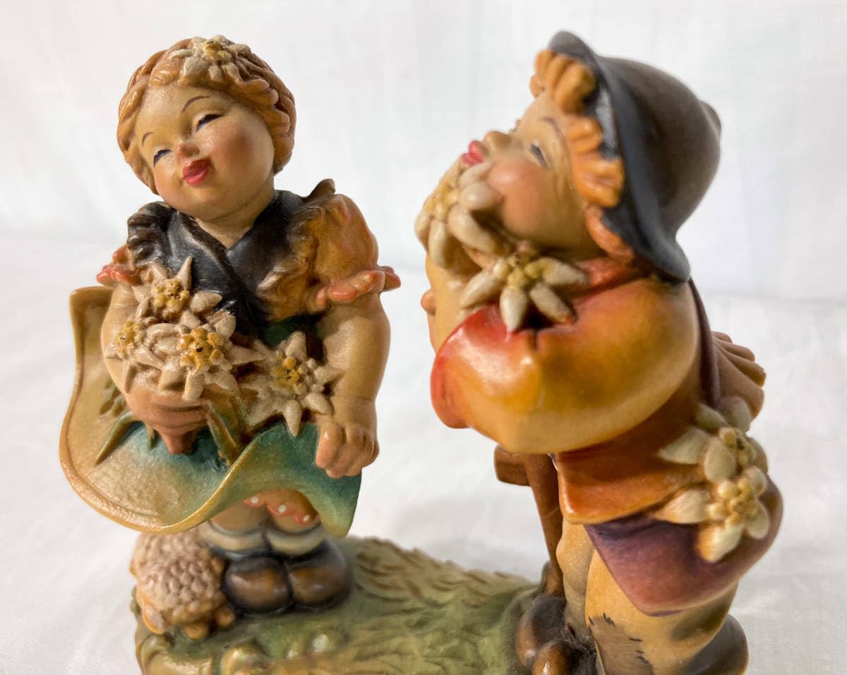 ビンテージ人形彫像ドイツ置物インテリア工芸品美術品A2834