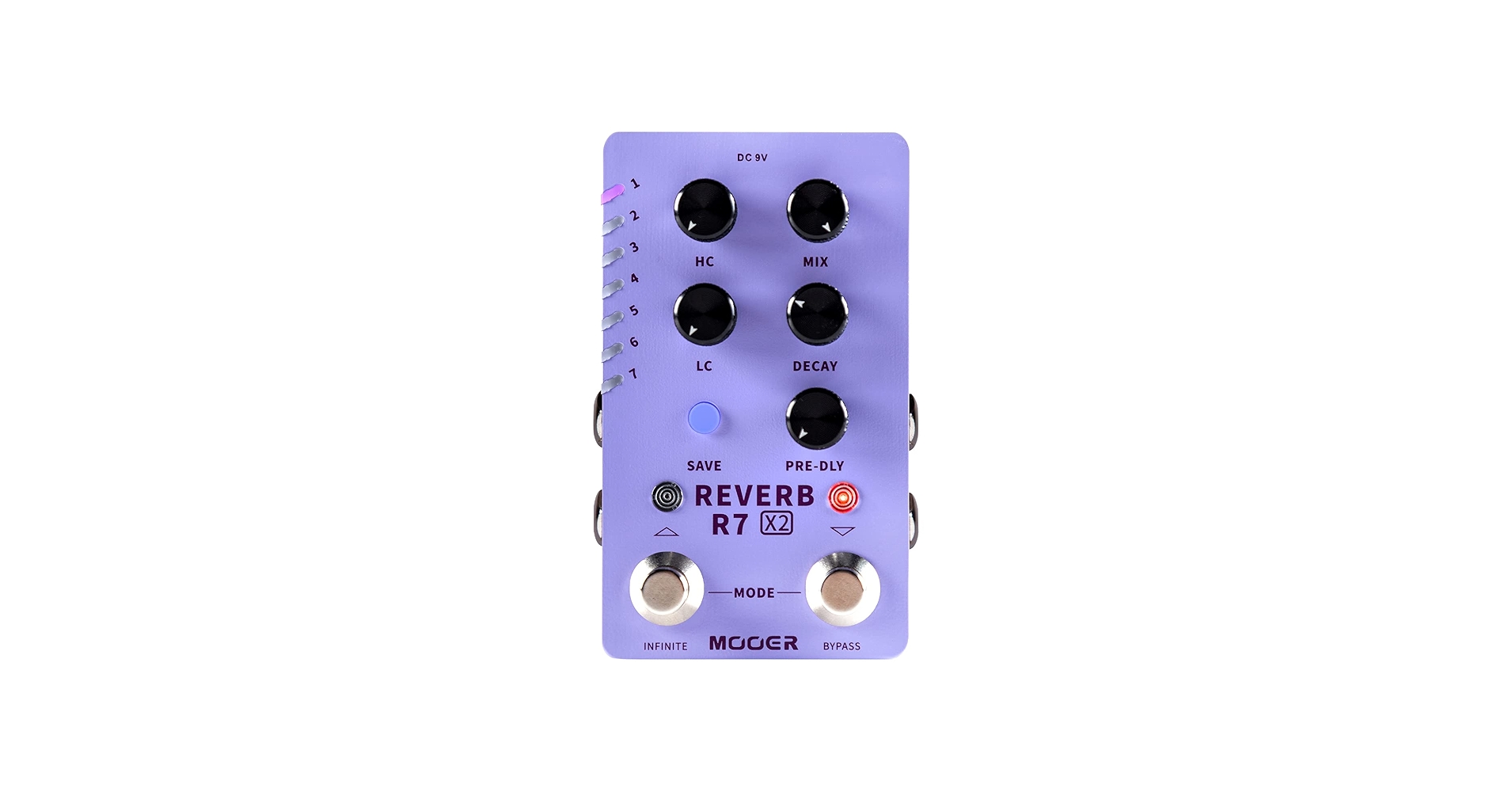 Amazon.com: MOOER R7 X2 Stereo Multi Reverb Pedal from
