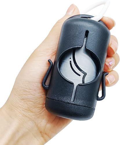 Miniatura 3 de Soporte para bolsas de excrementos de perro con clip para correa, correa ajustable y ganchos de 2 lados para bolsas de basura de perros usadas