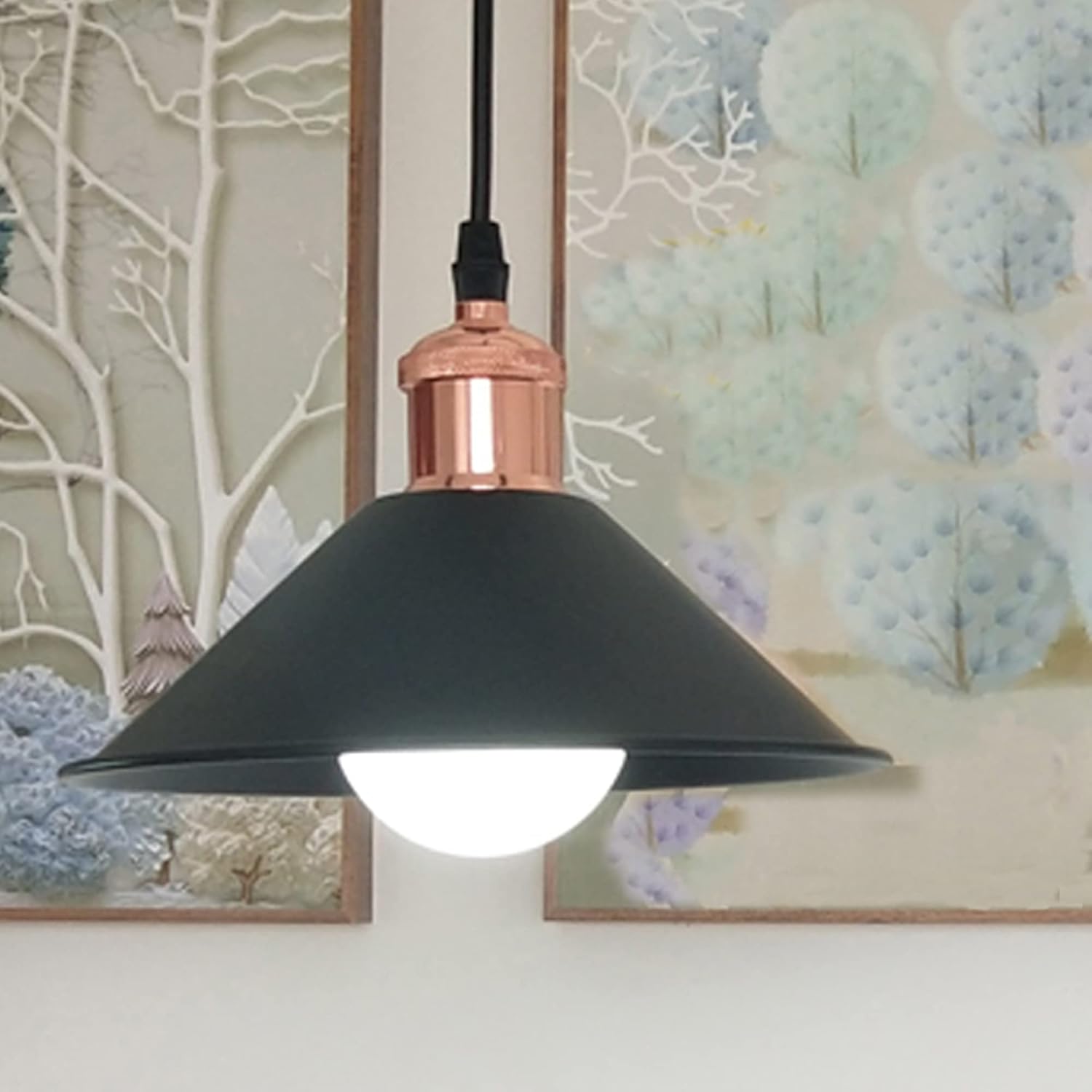 Iron H-Type Track Pendant Lighting with Cord Total Length 4FT Customizable Black Lampshade Remote Control with E26 LED Bulbs Track Mount Pendants for Industrial Style Kitchen Island TB0181