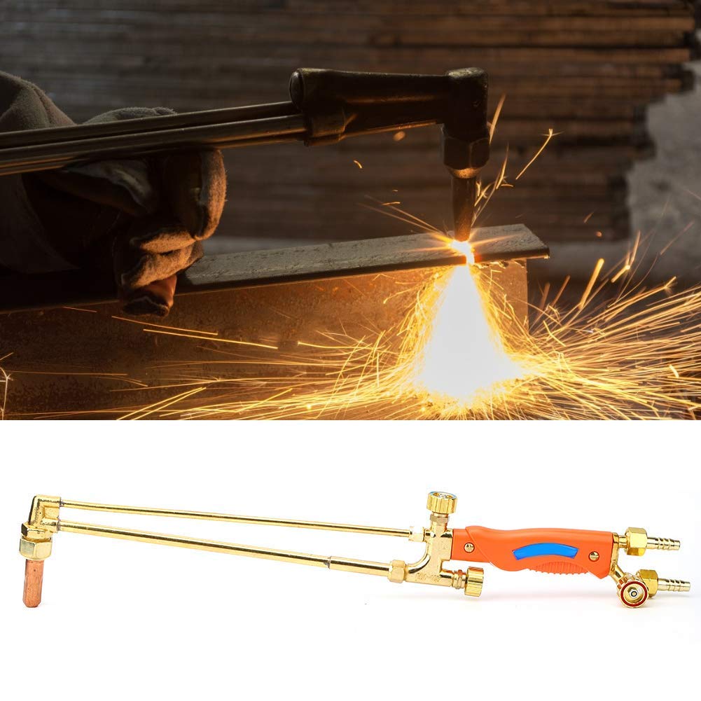 Fafeicy Cannello Taglio Cannello per Saldatura Utensile per Taglio del Gas In Acciaio Tubo Dell'Iniettore per Ossigeno/Acetilene Adatto per Cantieri Macchinari