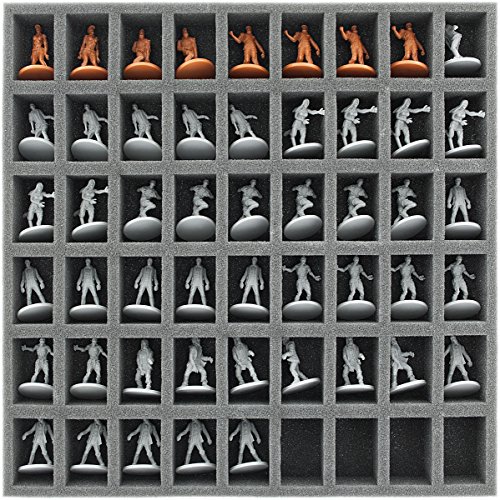 Feldherr AG035ZC02 35 mm Schaumstoffeinlage mit 54 Fächern kompatibel mit Zombicide Brettspiel Box – Bild 4
