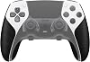 PlayVital Anti-Slip Sweat Absorbing Grip Sticker for PS5 Edge Controller, Professional Textured Soft PU Handle Grip Sticker for PS5 Edge Wireless Controller Black