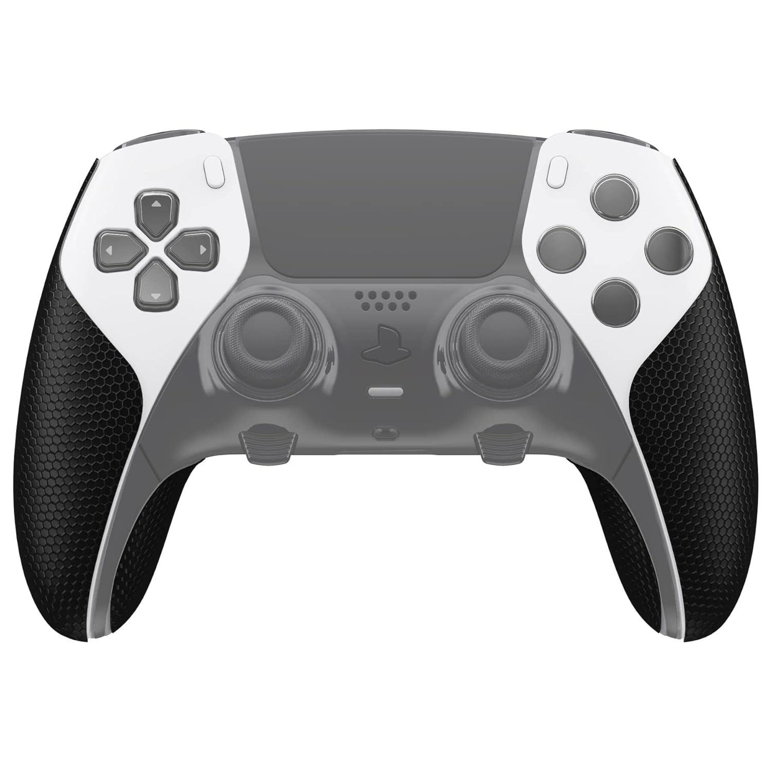 PlayVital Anti-Skid Sweat-Absorbent Controller Grip for ps5 Edge Wireless Controller, Professional Textured Soft PU Handle Grips Anti Sweat Protector for ps5 Edge Controller - Black - Image 9