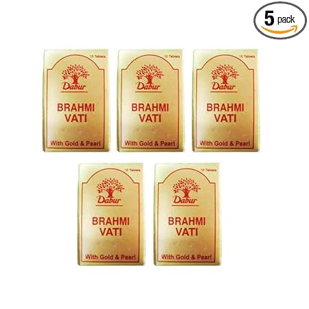 DABUR Brahmi Vati, 10 Tablets - Pack of 5