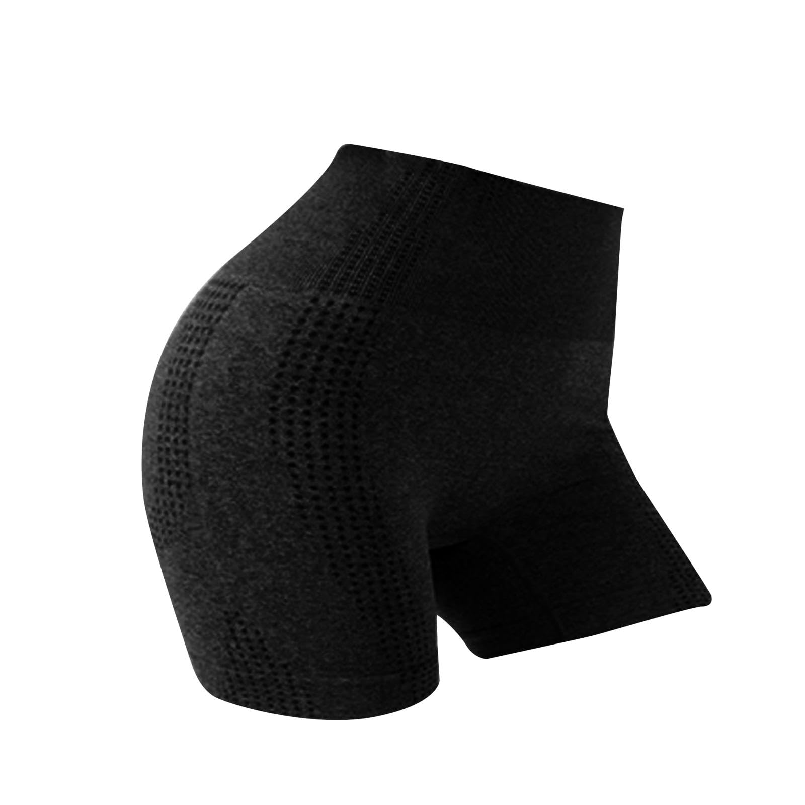 Womens Yoga Shorts High Waisted Workout Shorts for Fitness Home Gym Training S M Black-image-49