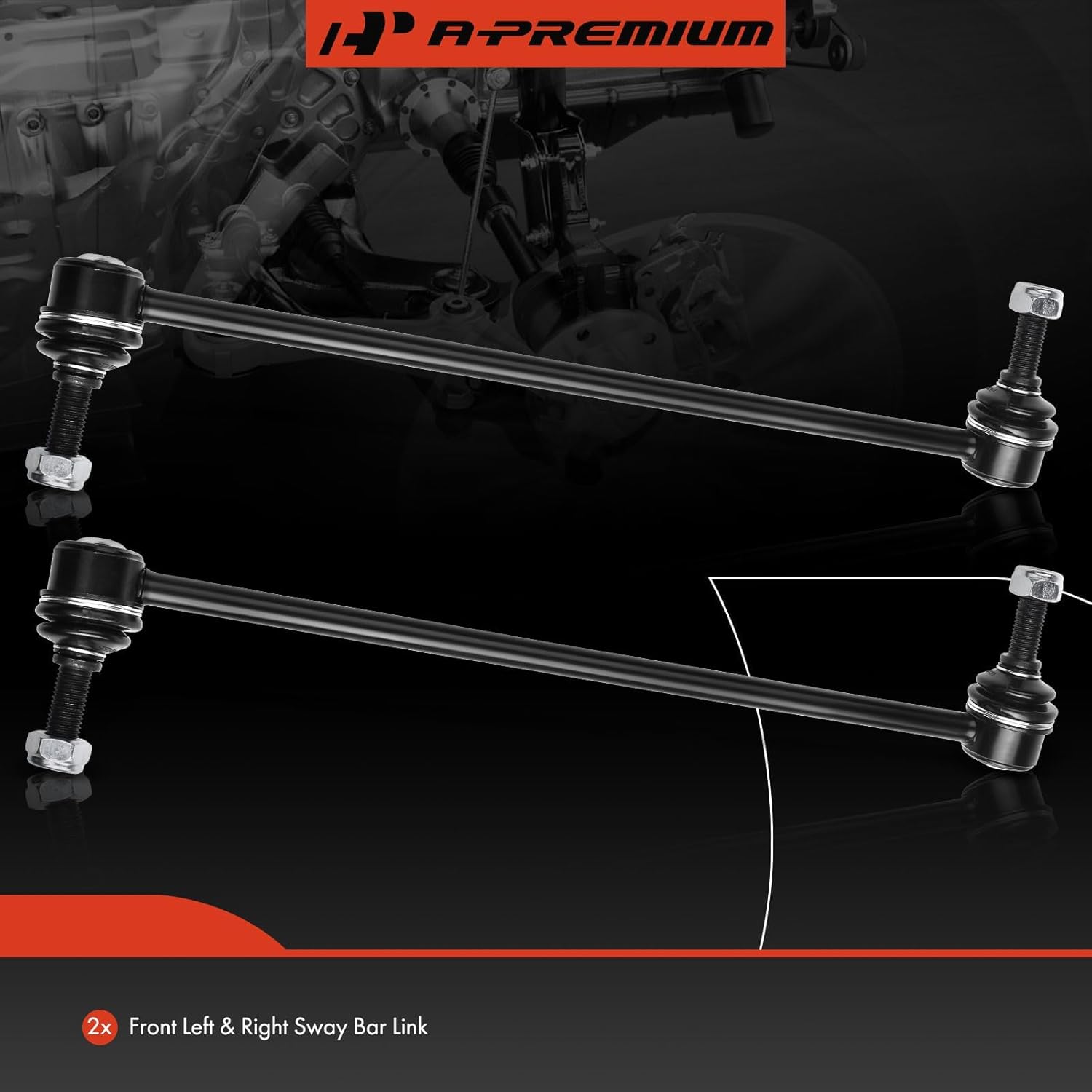 A-Premium 2 x Front Sway Bar Links Stabilizer Bar Links, Compatible with Kia Sorento 2011-2013, Hyundai Santa Fe 2007-2012, Veracruz 2007-2012