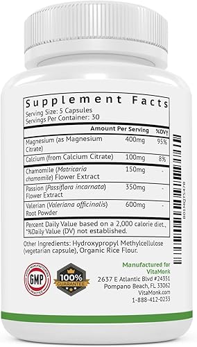Miniatura 8 de VitaMonk Relaxeril Relajante muscular totalmente natural - Suplemento relajante muscular - Fórmula completa relajante muscular