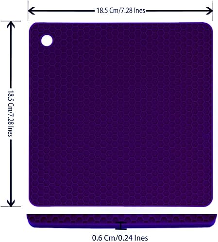 Miniatura 4 de Smithcraft Salvamanteles de silicona para platos calientes, ollas y sartenes, almohadillas calientes para cocina, soportes de silicona de colores