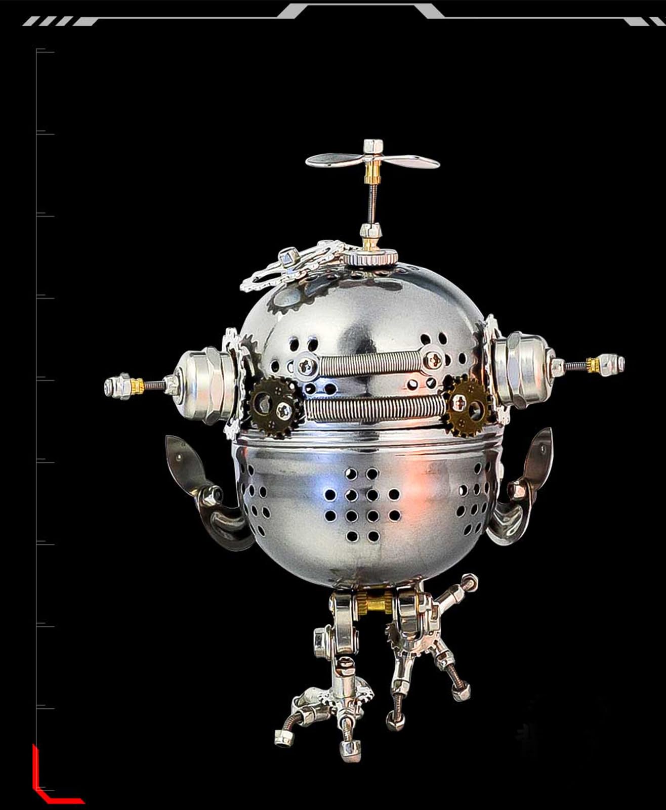 Metalkitor Metalowe puzzle 3D dla dorosłych, wzór jajka sowy, DIY, ozdoba - układanie, rękodzieło, łamigłówka - idealna dekoracja biurka i wybór na prezent (110 szt.)