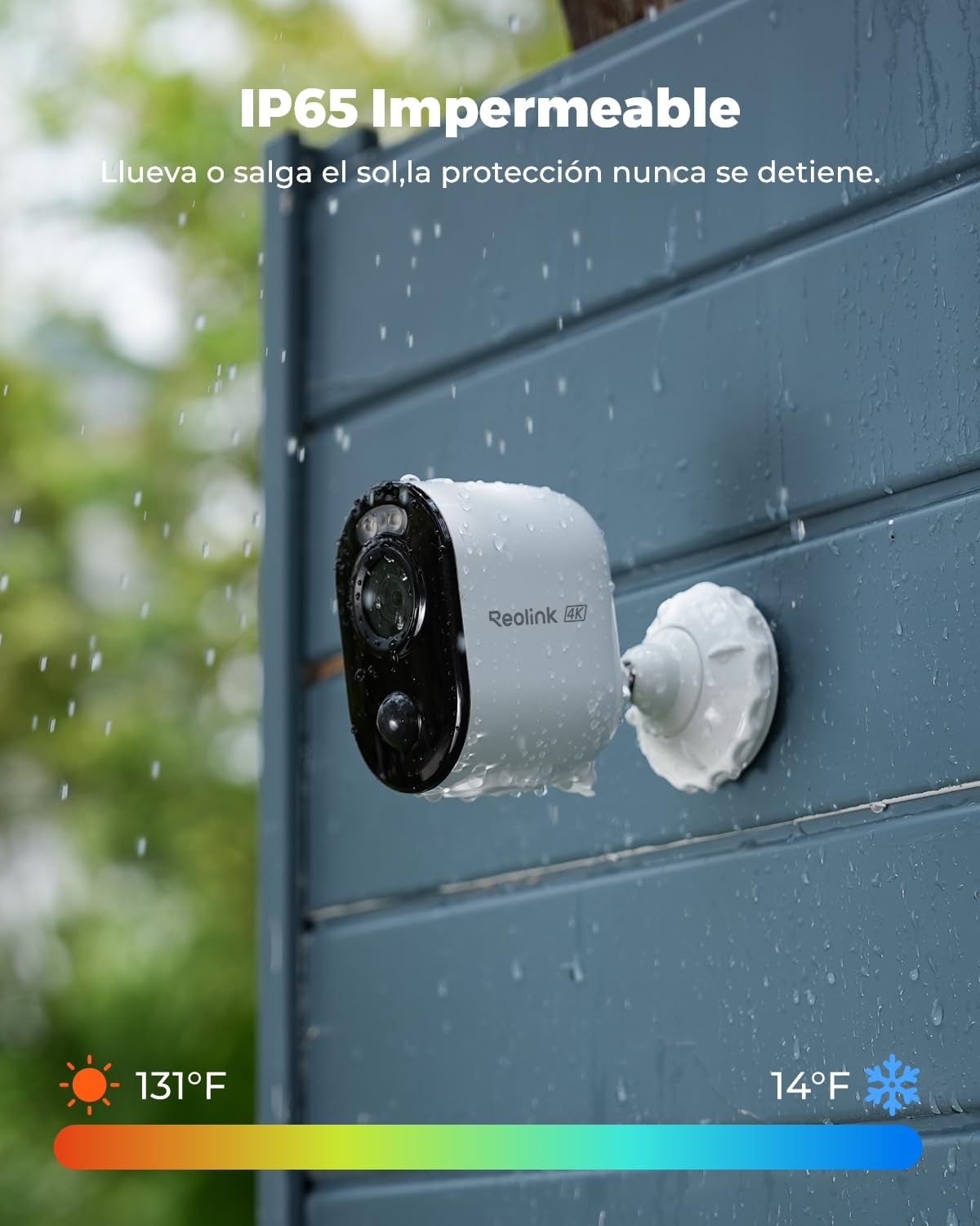 Reolink 4K Camara Vigilancia WiFi Exterior Solar, 8MP Cámaras de Vigilancia Sin Cables con Batería 2,4GHz/5GHz WiFi, Visión Nocturna en Color, Detección Smart, Cloud, Argus 3 Ultra con Panel Solar