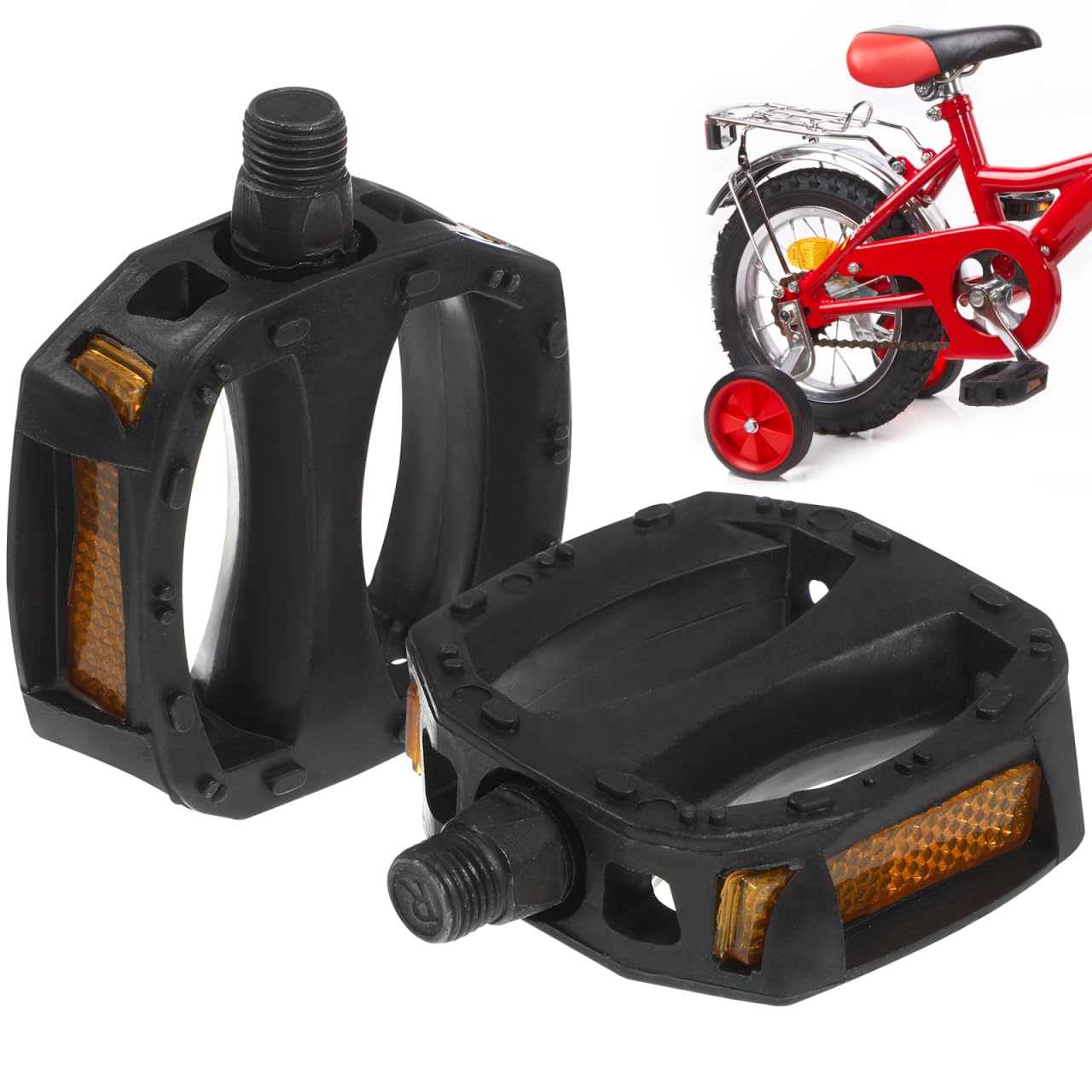 Kisangel Kids Bike Pedals Universal Replacement Childrens Bike Pedals for Kids Bicycles