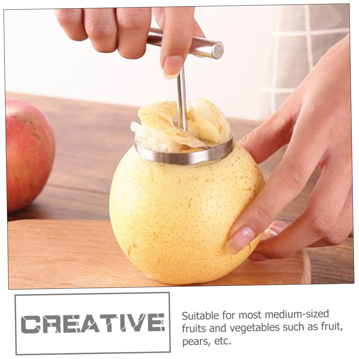 5piezas Descorazonador De Frutas De Acero Inoxidable Herramienta Para Quitar El Corazón De y Manzanas Gadget De Cocina Práctico y Multifuncional Para Frutas De Mediano Fácil De