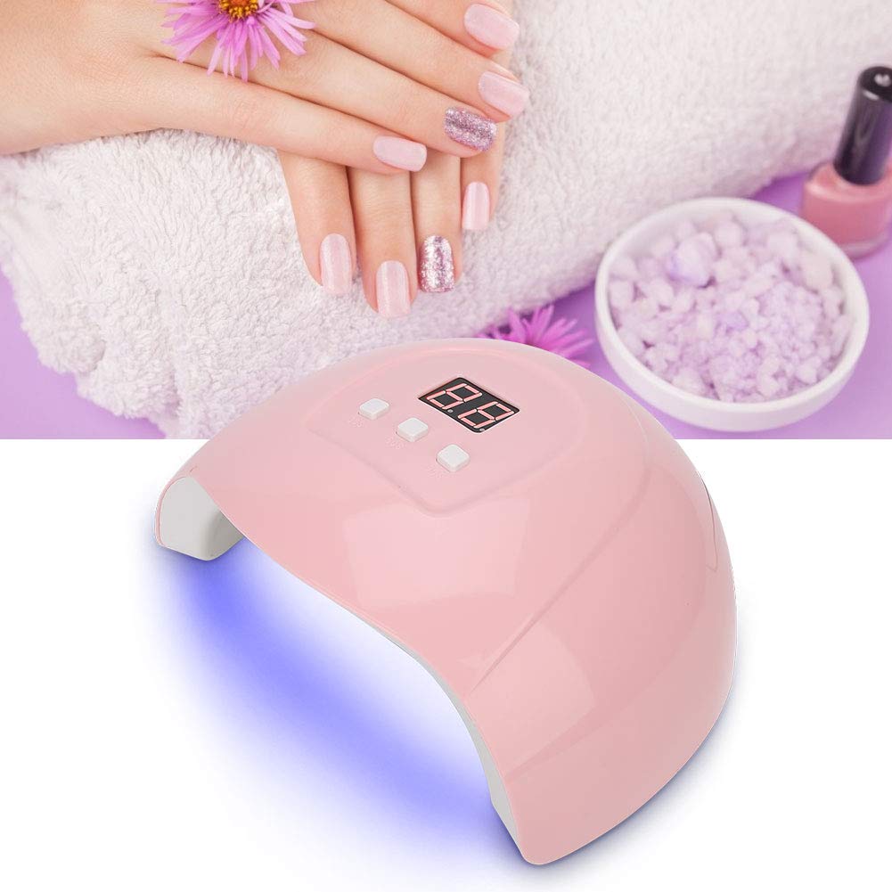 Lampa do paznokci, Pedicure Inteligentna lampa do zdobienia paznokci Suszarka do paznokci do utwardzania żelowego lakieru do paznokci, 30 s/60 s/90 s 3 timery, szybkie suszenie