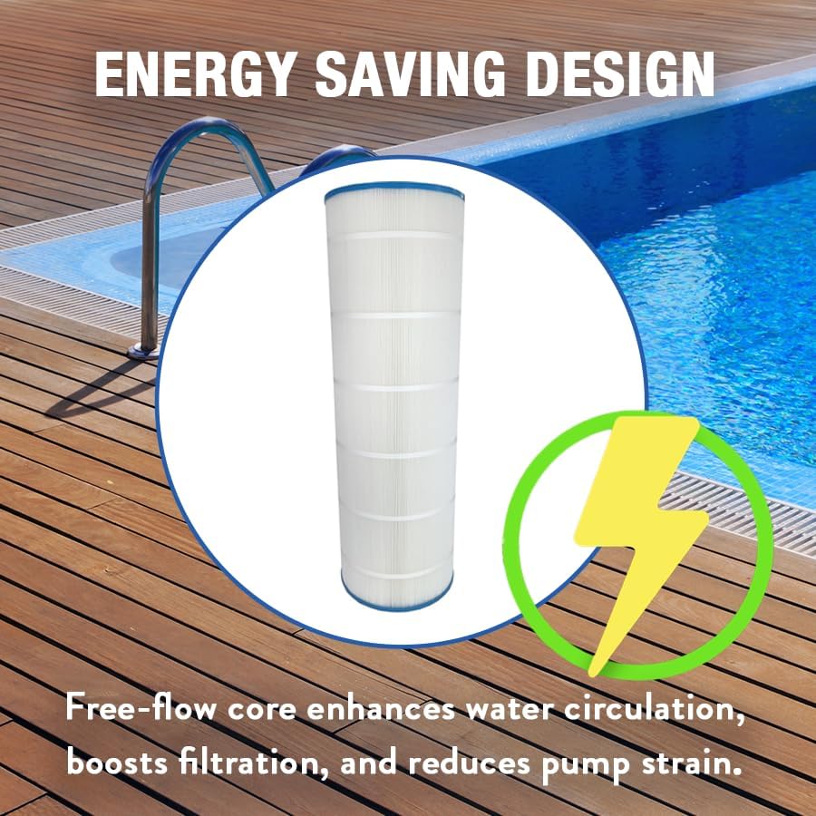 Miniatura 6 de Doheny's PAP2001 Filtros de repuesto para piscina y spa para Pentair Clean & Clear 200. Reemplaza Pleatco PAP200, Unicel C-9419, Filbur FC-0688. OD