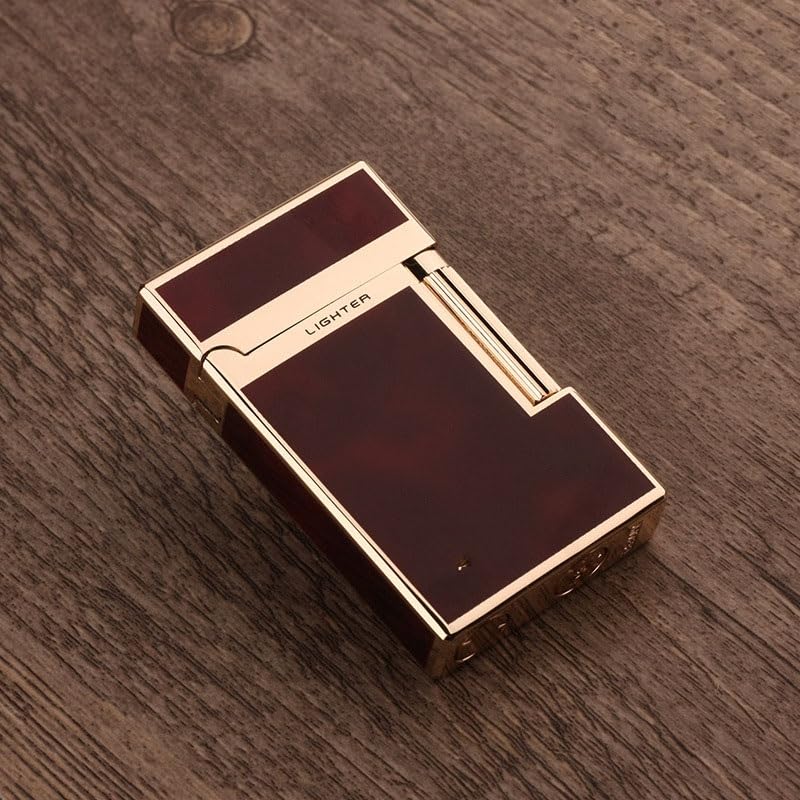 Encendedor retro flip recargable de butano rojo
