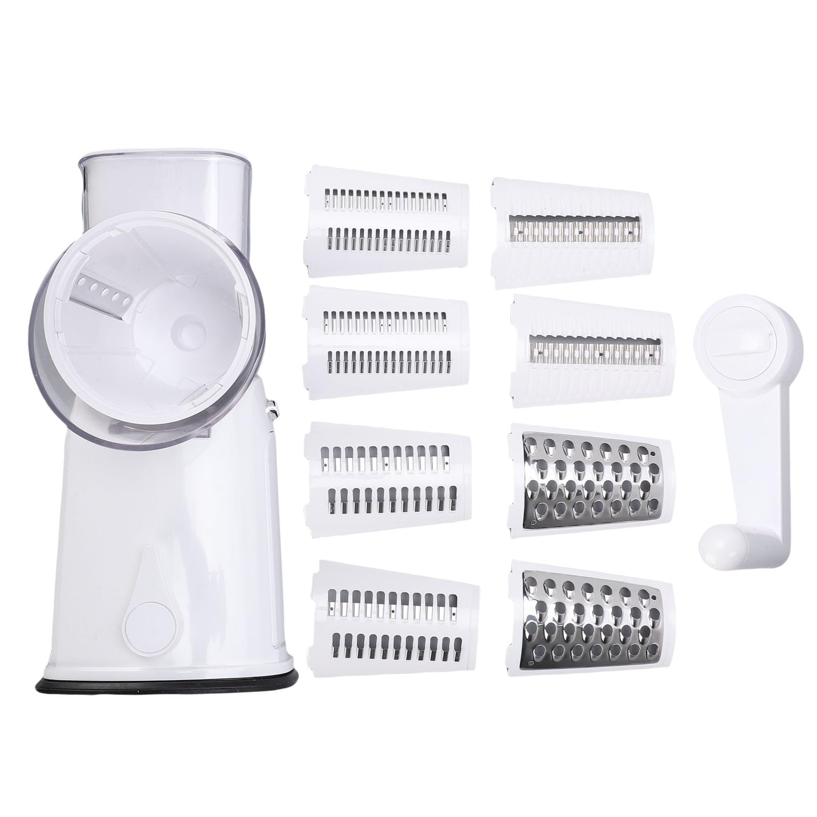 Qcwwy Trituradora de Verduras Manual Procesador de Alimentos Manual Multiusos Rallador de Verduras Giratorio Trituradora para Queso Nueces Herramienta de Preparación de Cocina Herramientas de Cocina