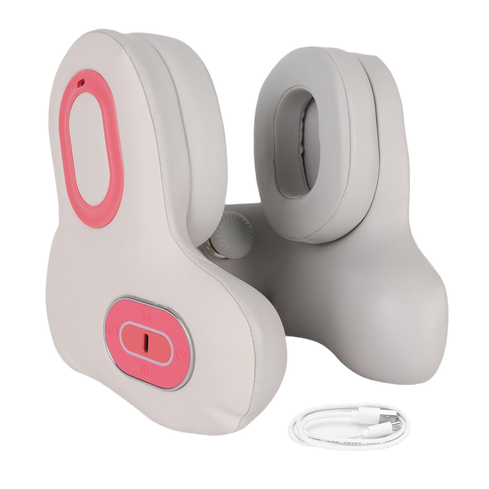 banapoy Reise-Nacken Kissen mit Bluetooth-Headset, Memory-Schaum-Flugzeug Kissen U-Form Reise Musik Headset mit Geräusch Unterdrückung, Heiz Funktion, für Flug, Auto, Büro